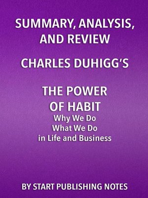 the power of habit book by charles duhigg